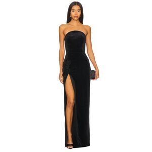 Amanda Uprichard x REVOLVE Wolfe Gown in Black Small New Womens Maxi Dress